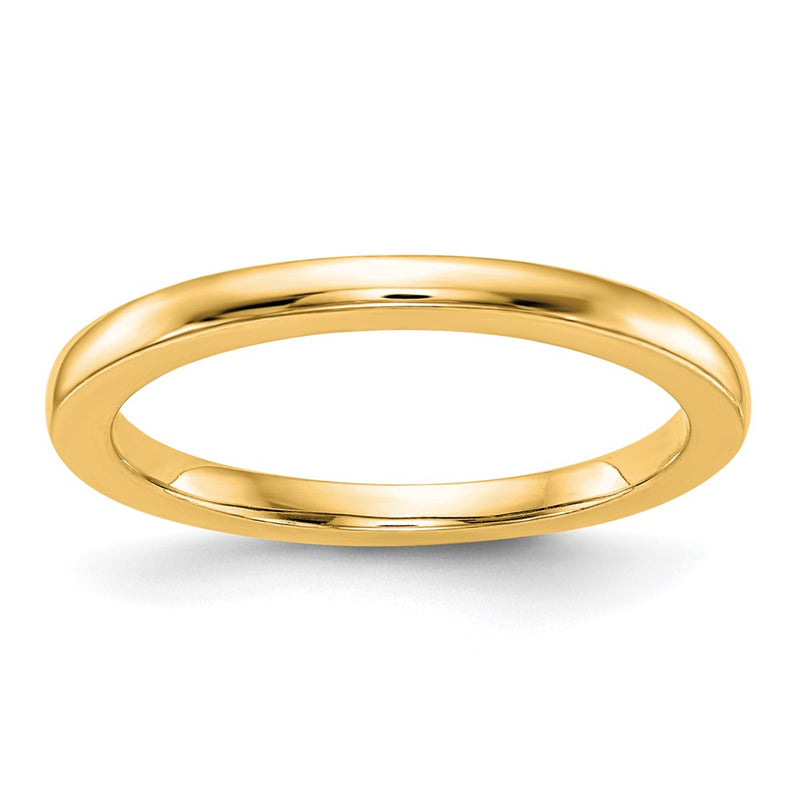 14K Yellow Gold Polished Wedding Band Ring