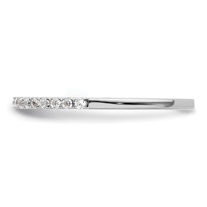 14K White Gold Lab Grown Diamond VS/SI+ G+ Wedding Band Ring