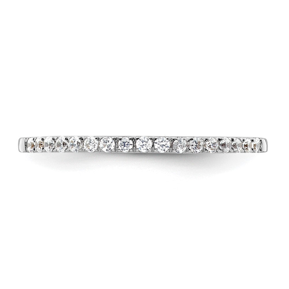 14K White Gold Lab Grown Diamond VS/SI+ G+ Wedding Band Ring