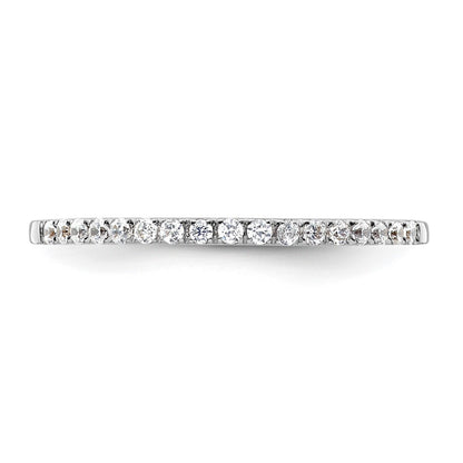 14K White Gold Lab Grown Diamond VS/SI+ G+ Wedding Band Ring