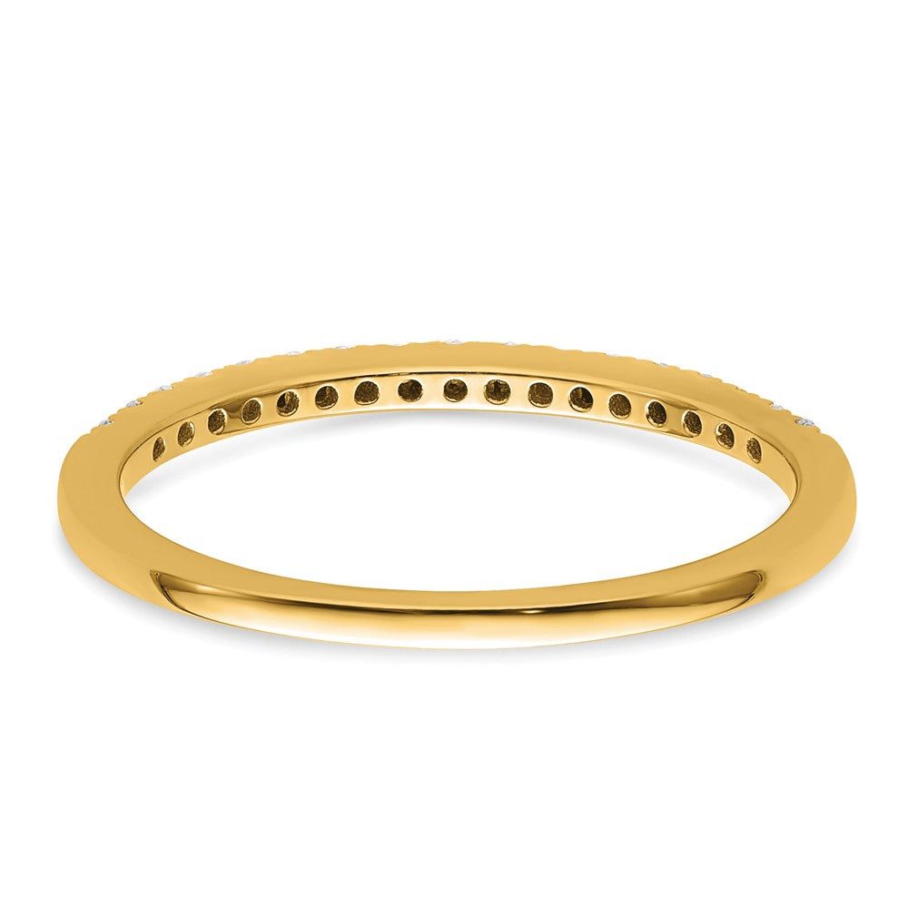 14k Yellow Gold 1/6 Ct. Lab Grown Diamond VS/SI+ G+ Wedding Band Ring