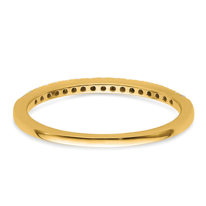 14k Yellow Gold 1/6 Ct. Lab Grown Diamond VS/SI+ G+ Wedding Band Ring