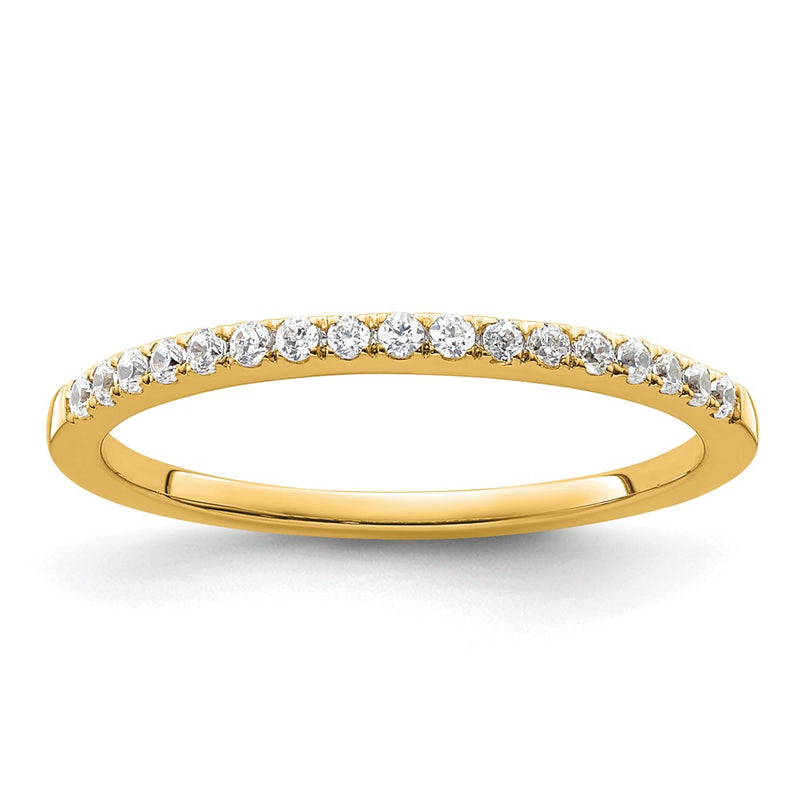 14k Yellow Gold 1/6 Ct. Lab Grown Diamond VS/SI+ G+ Complete Size 9 Wedding Band