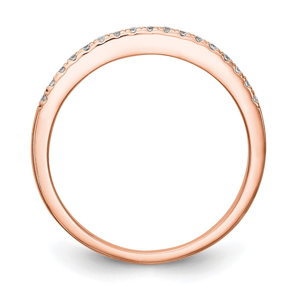 14K Rose Gold Lab Grown Diamond VS/SI+ G+ Wedding Band Ring