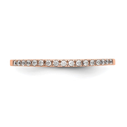 14K Rose Gold Diamond Wedding Band Ring