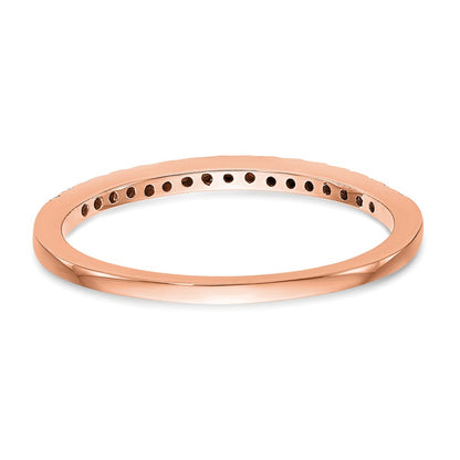 14K Rose Gold Diamond Wedding Band Ring