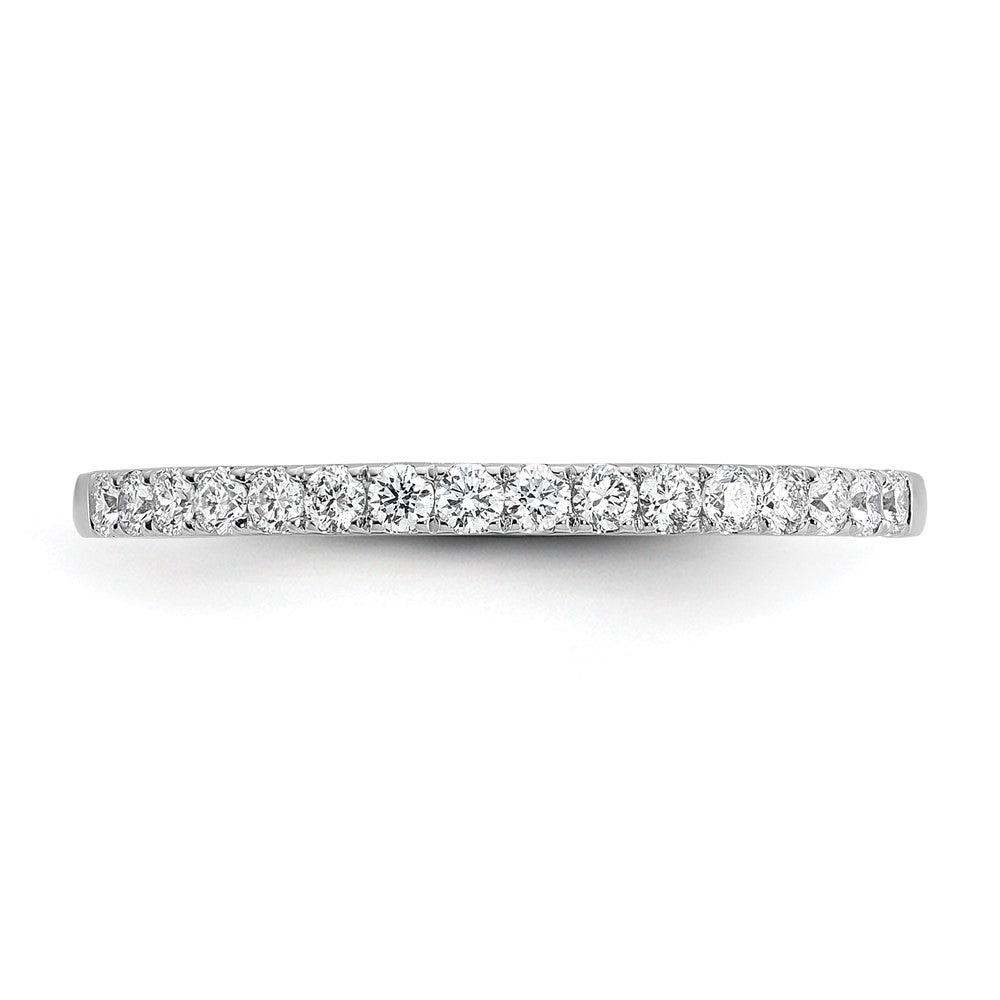 14K White Gold Real Diamond Wedding Band