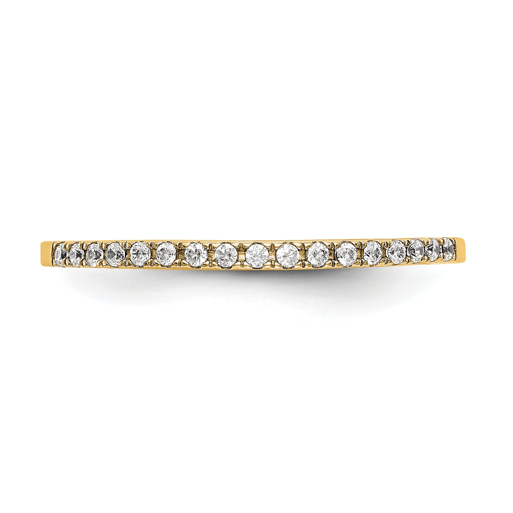 14k Yellow Gold 1/4 Ct. Lab Grown Diamond VS/SI+ G+ Wedding Band Ring