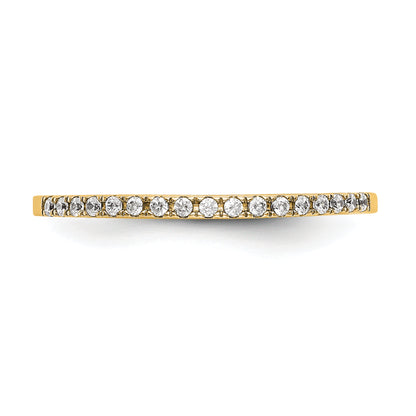 14k Yellow Gold 1/4 Ct. Lab Grown Diamond VS/SI+ G+ Wedding Band Ring