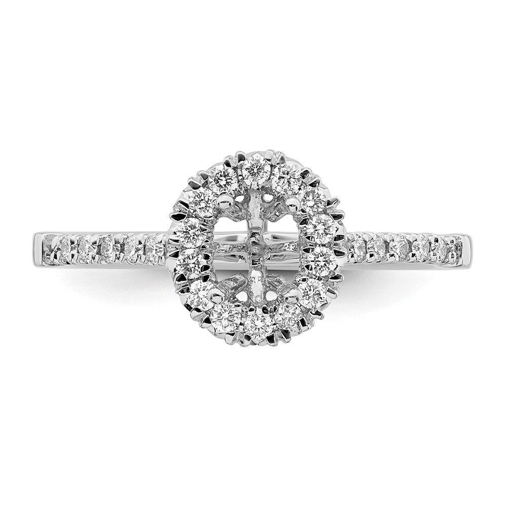14kw Oval Halo Simulated Diamond Engagement Ring