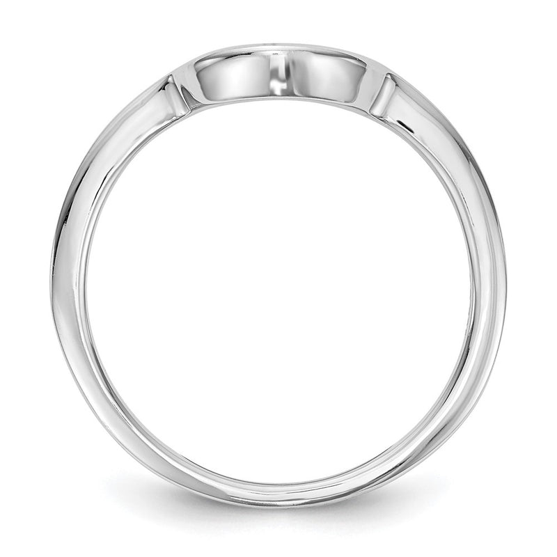 Platinum Contour Wedding Band
