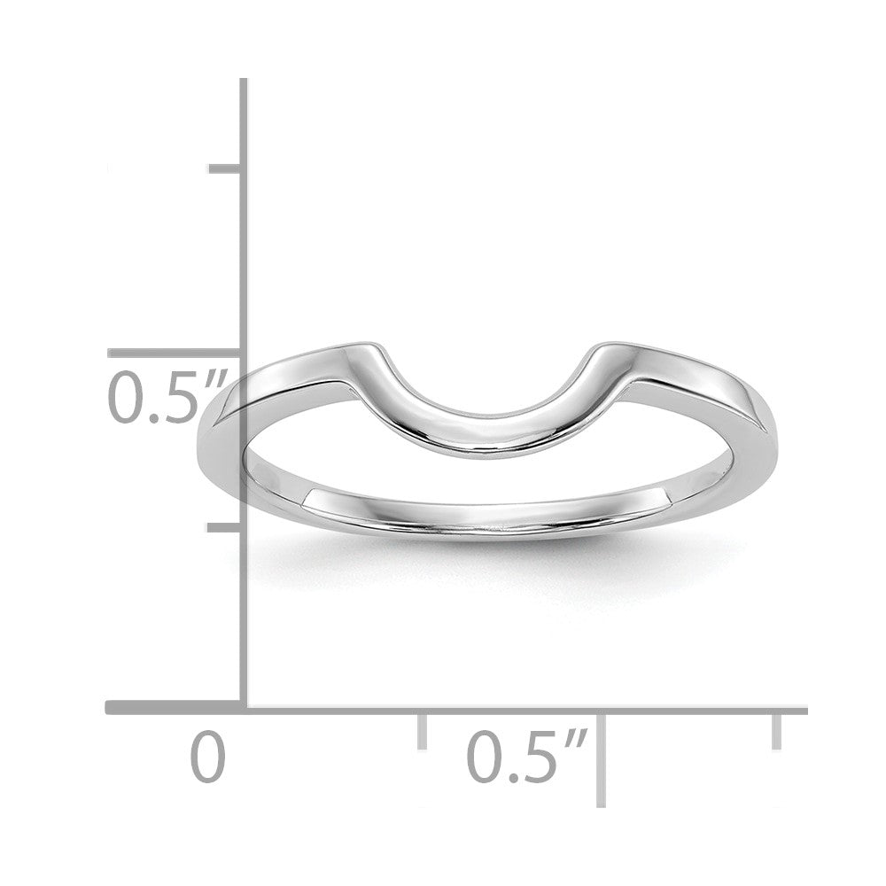 Platinum Contour Wedding Band