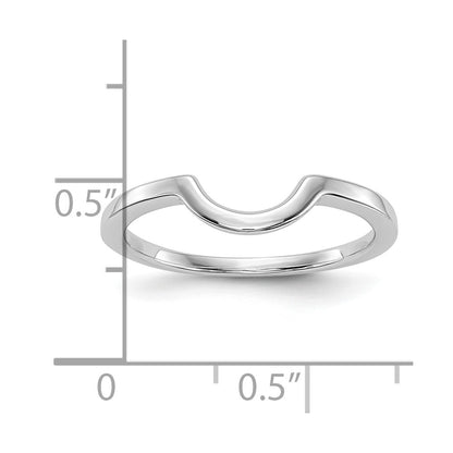Platinum Contour Wedding Band