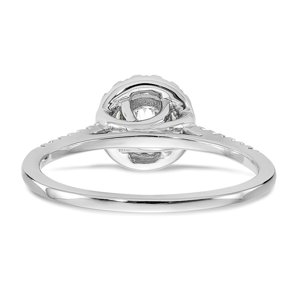 3/4 Ct. T.W. Natural Diamond Halo Engagement Ring in 14K White Gold