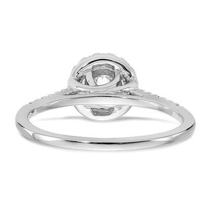 3/4 Ct. T.W. Natural Diamond Halo Engagement Ring in 14K White Gold
