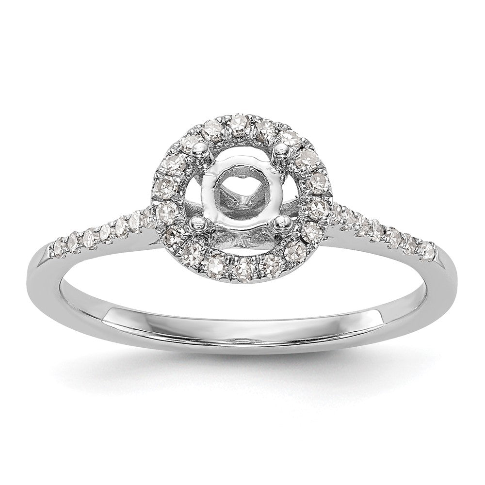 3/4 Ct. T.W. Natural Diamond Halo Engagement Ring in 14K White Gold