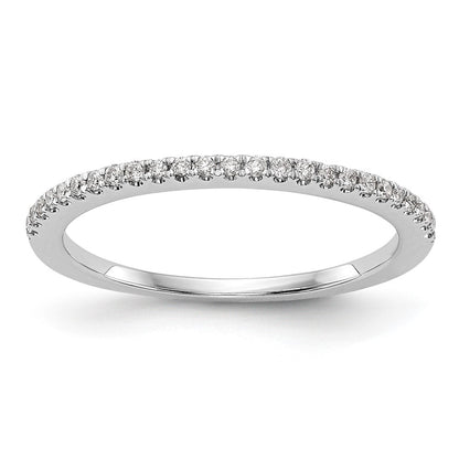 14k White Gold Real Diamond Set of 2 Wedding Bands