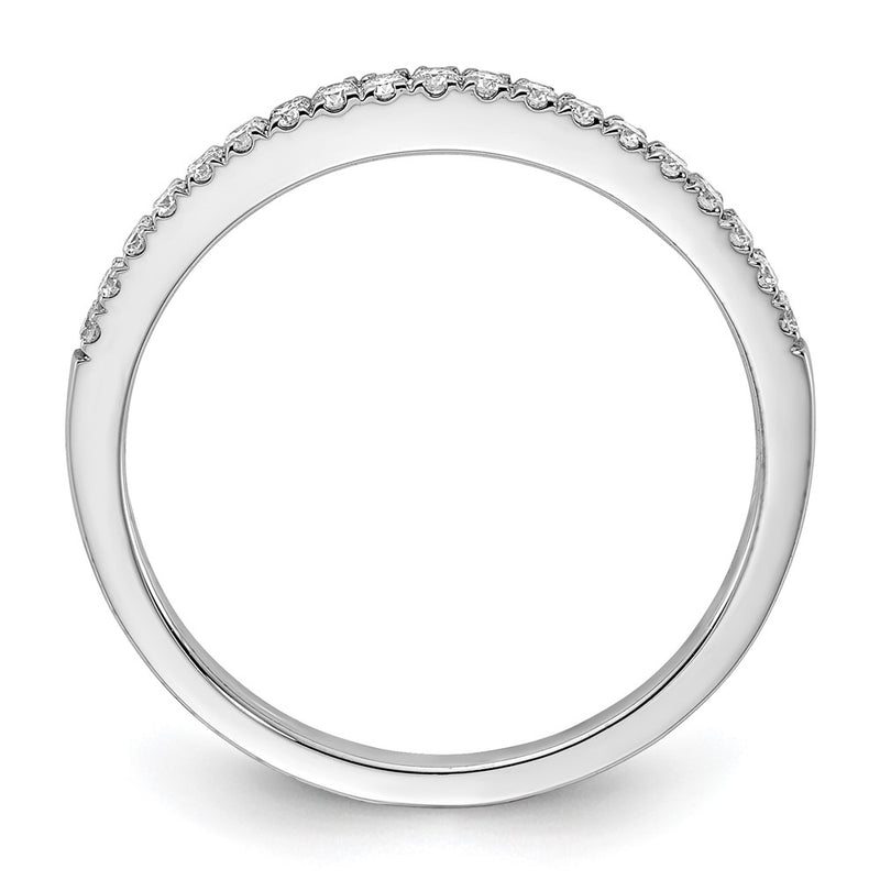 14k White Gold 1/5 Ct. Lab Grown Diamond VS/SI+ G+ Wedding Band Ring