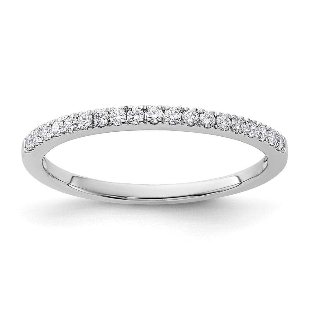 14k White Gold 1/5 Ct. Lab Grown Diamond VS/SI+ G+ Wedding Band Ring