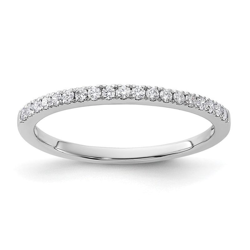 14k White Gold 1/5 Ct. Lab Grown Diamond VS/SI+ G+ Wedding Band Ring
