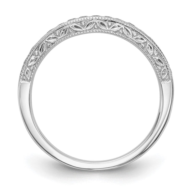 14K White Gold Lab Grown Diamond VS/SI FGH Wedding Band Ring