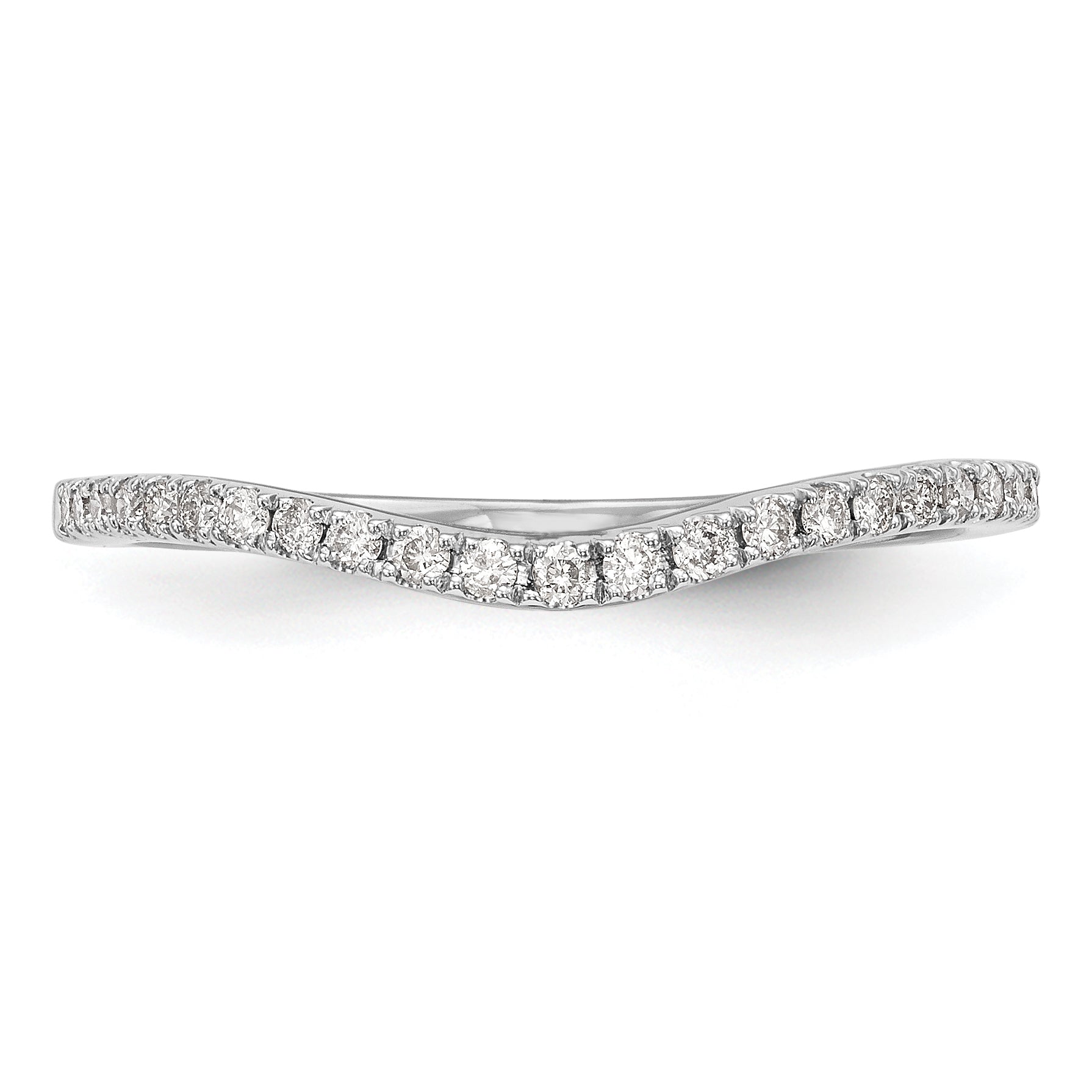 14k White Gold 1/8 Ct. Lab Grown Diamond VS/SI+ G+ Wedding Band Ring