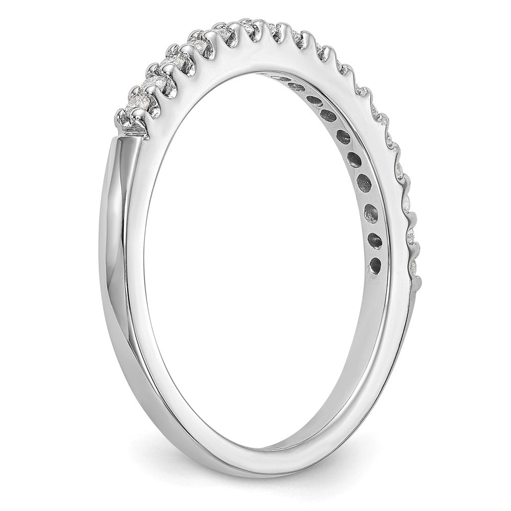 14k White Gold Real Diamond Wedding Band
