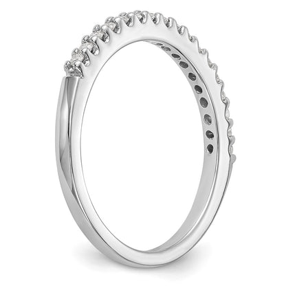 14k White Gold Real Diamond Wedding Band