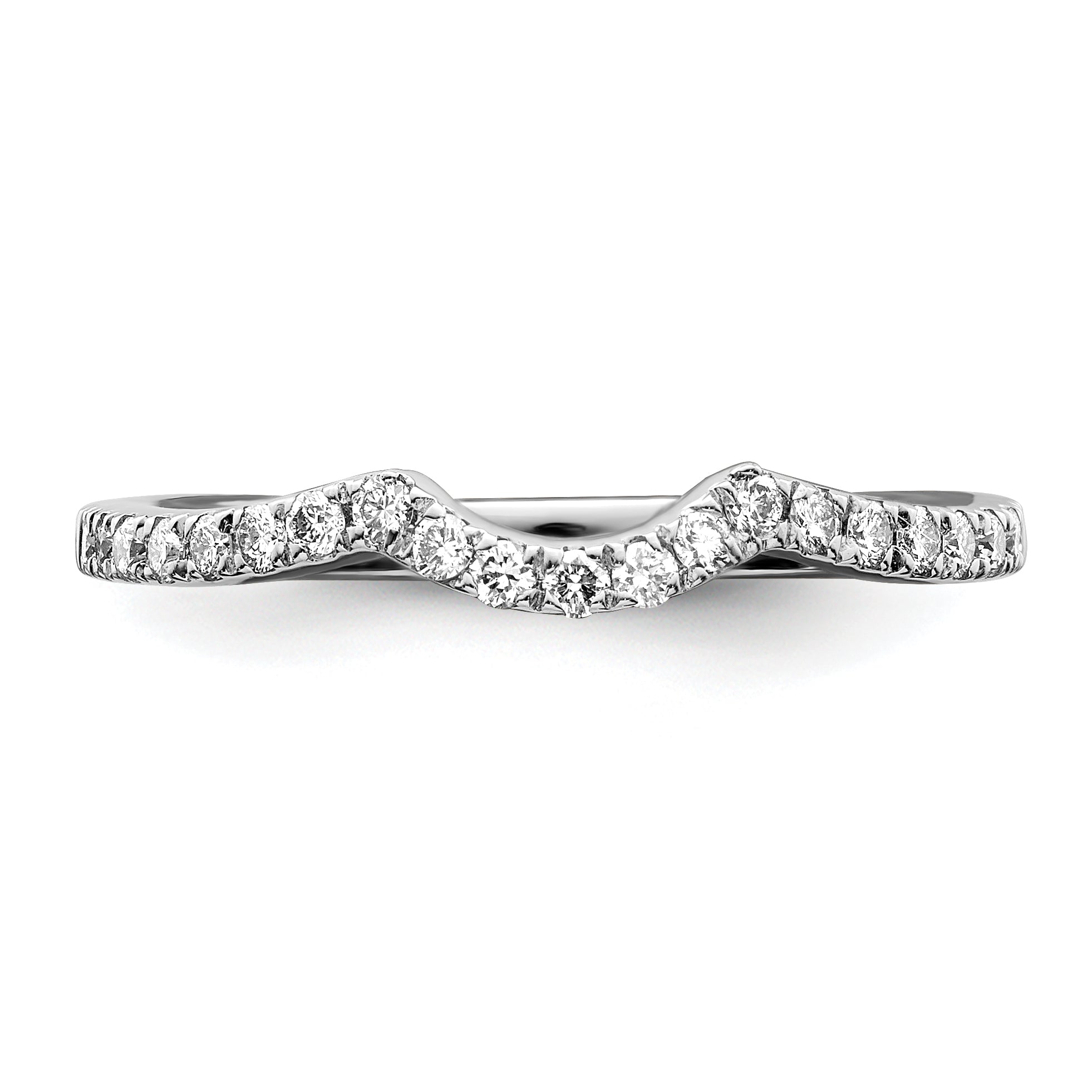 14K White Gold True Origin 1/4 Carat Lab Grown Diamond Vs/Si D E F Wedding Band