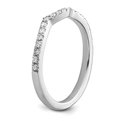 14K White Gold True Origin 1/4 Carat Lab Grown Diamond Vs/Si D E F Wedding Band