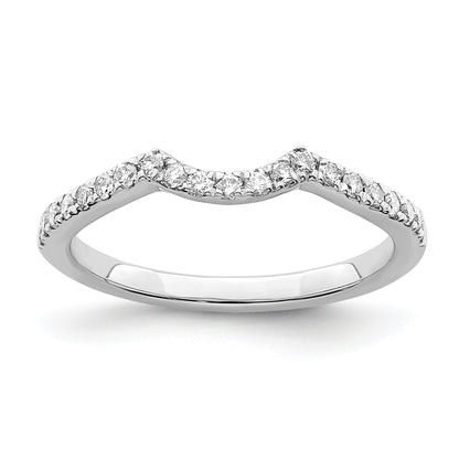 14K White Gold True Origin 1/4 Carat Lab Grown Diamond Vs/Si D E F Wedding Band