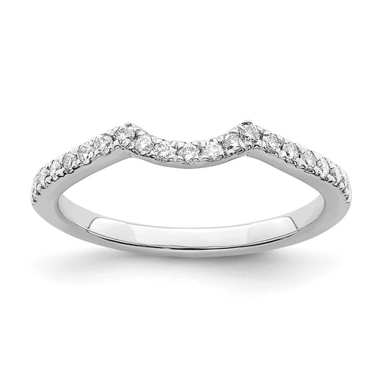 14K White Gold True Origin 1/4 Carat Lab Grown Diamond Vs/Si D E F Wedding Band