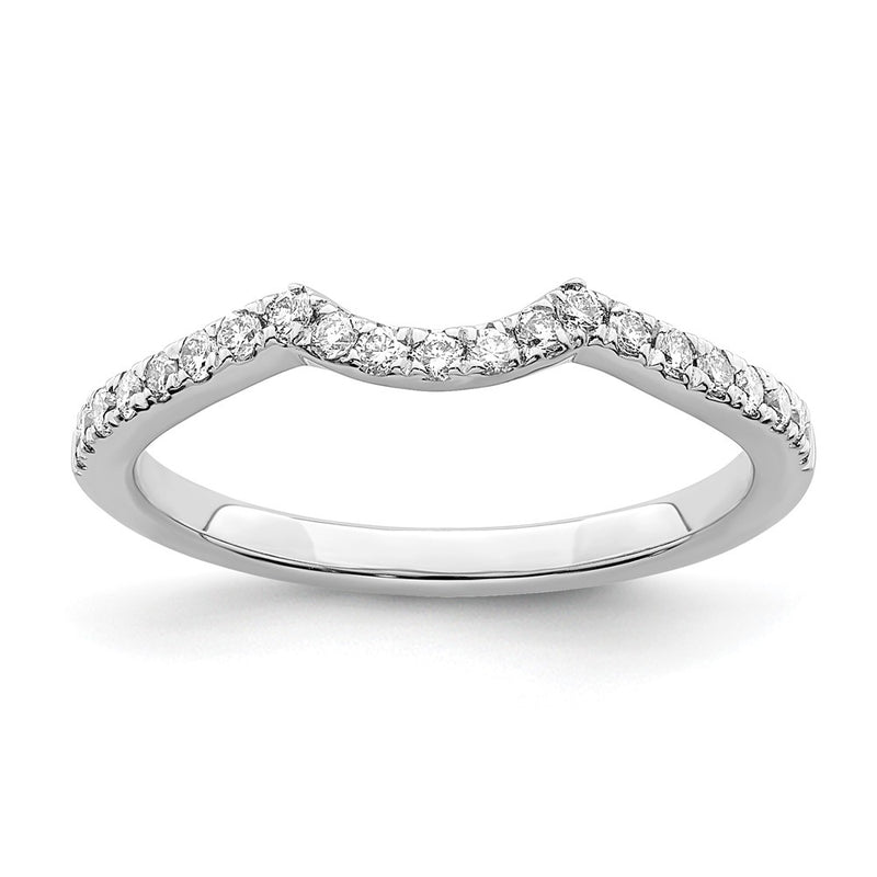 14K White Gold True Origin 1/4 Carat Lab Grown Diamond Vs/Si D E F Wedding Band