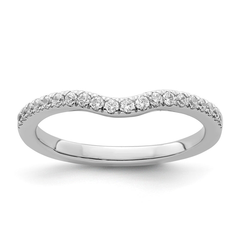 14k White Gold 1/4 Ct. Lab Grown Diamond VS/SI+ G+ Wedding Band Ring