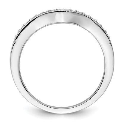 14k White Gold 1/6 Ct. Lab Grown Diamond VS/SI+ G+ Complete Wedding Band