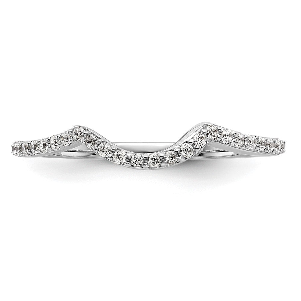 14K White Gold Lab Grown Vs/Si+ G+ Dia Wedding Band