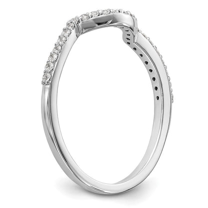 14K White Gold Lab Grown Vs/Si+ G+ Dia Wedding Band