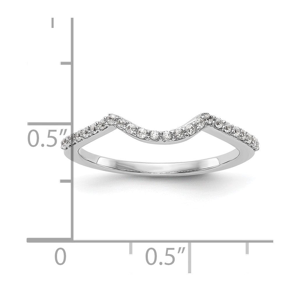 14K White Gold Lab Grown Vs/Si+ G+ Dia Wedding Band
