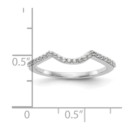 14K White Gold Lab Grown Vs/Si+ G+ Dia Wedding Band