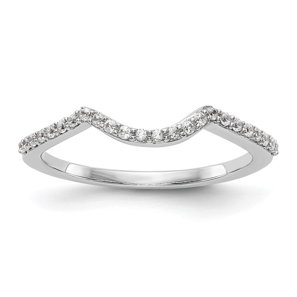 14K White Gold Lab Grown Vs/Si+ G+ Dia Wedding Band