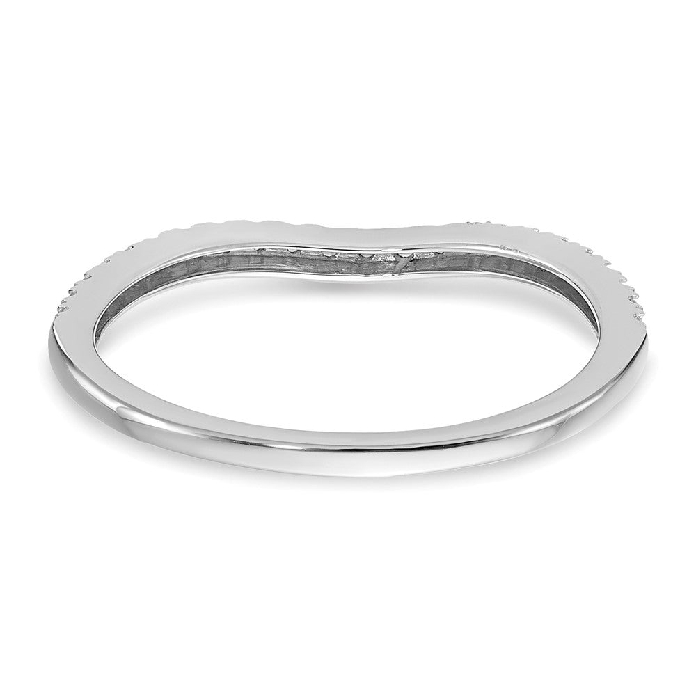 14k White Gold 1/10 Ct. Lab Grown Diamond VS/SI+ G+ Complete Wedding Band