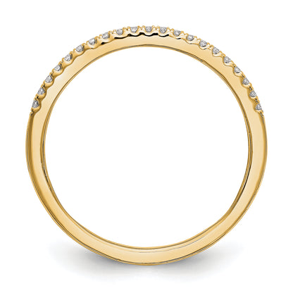 14K Yellow Gold Diamond Wedding Band