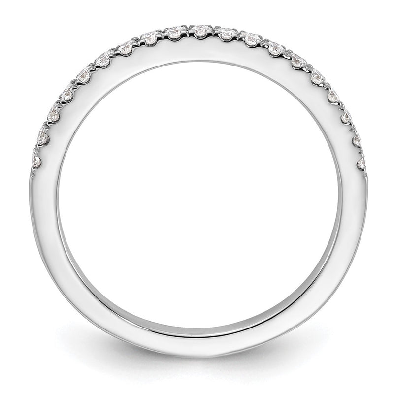 14k White Gold 1/5 Ct. Lab Grown Diamond VS/SI+ G+ Wedding Band Ring