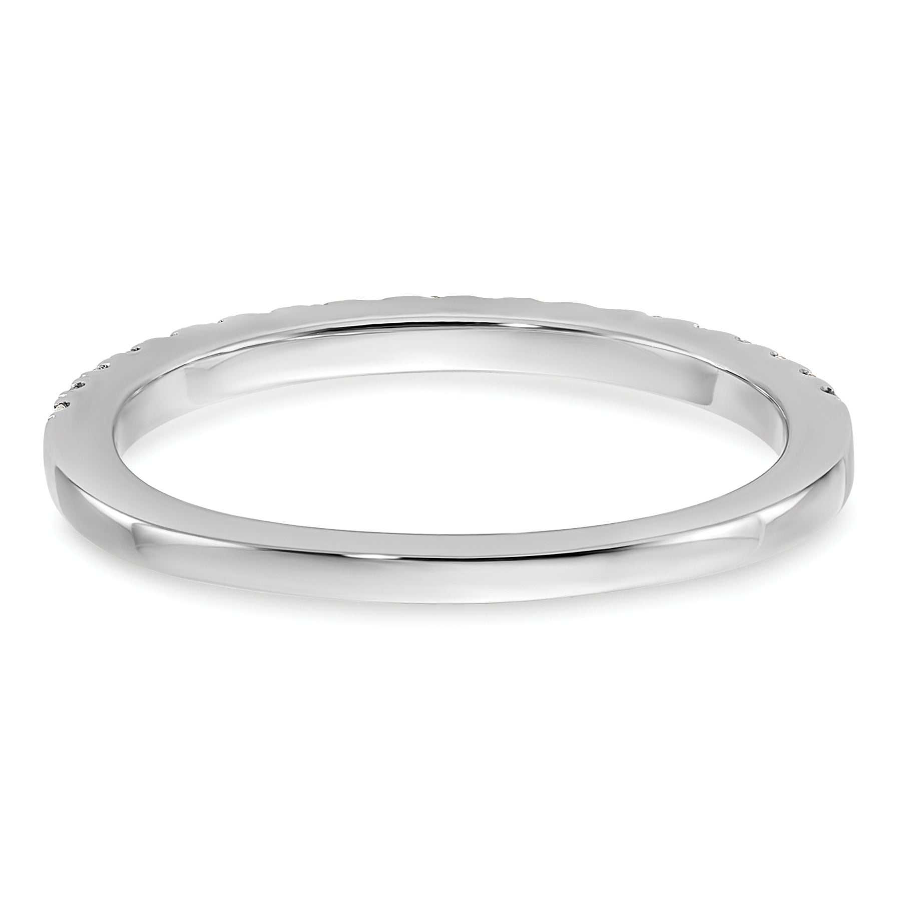 14k White Gold 1/5 Ct. Lab Grown Diamond VS/SI+ G+ Wedding Band Ring