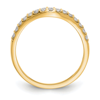 14K Yellow Gold Diamond Wedding Band