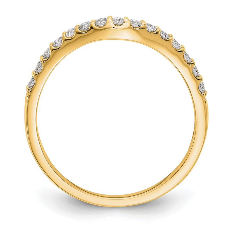 14K Yellow Gold Diamond Wedding Band