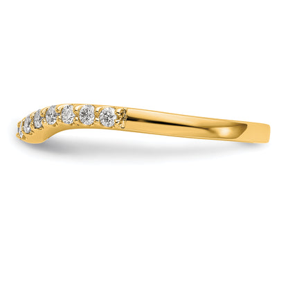 14K Yellow Gold Diamond Wedding Band