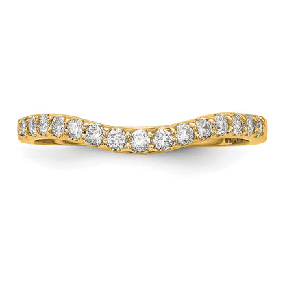 14K Yellow Gold Diamond Wedding Band