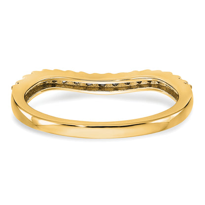 14K Yellow Gold Diamond Wedding Band