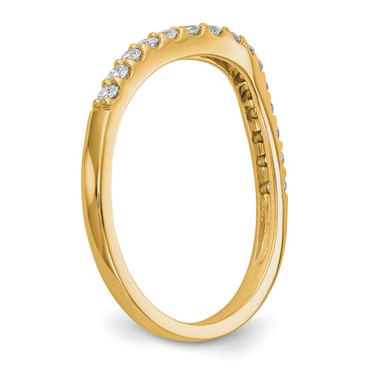 14K Yellow Gold Diamond Wedding Band